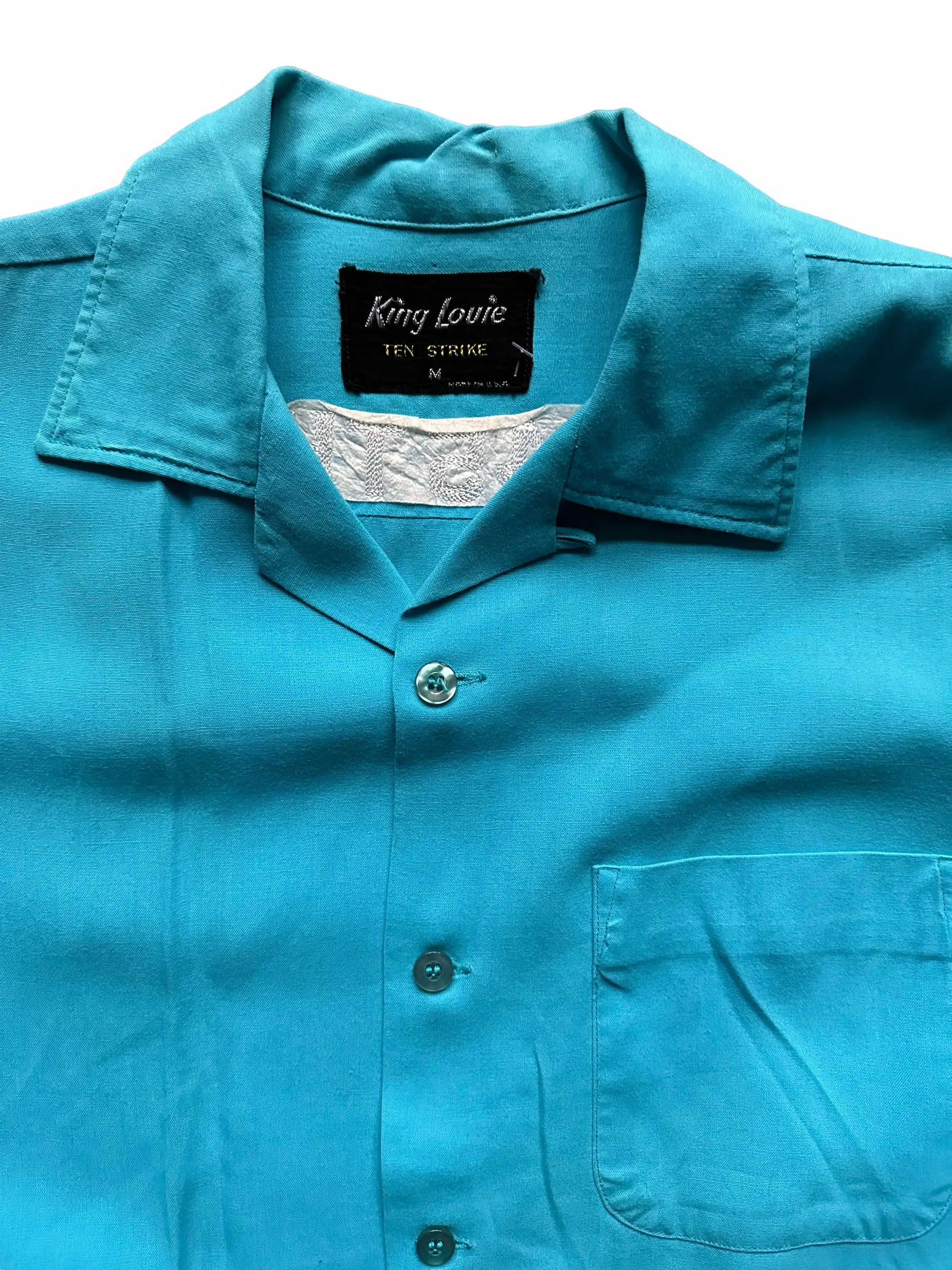 Vintage 745th Military Bowling Shirt SZ M | Vintage Bowling Shirt Seattle | Barn Owl Vintage Seattle