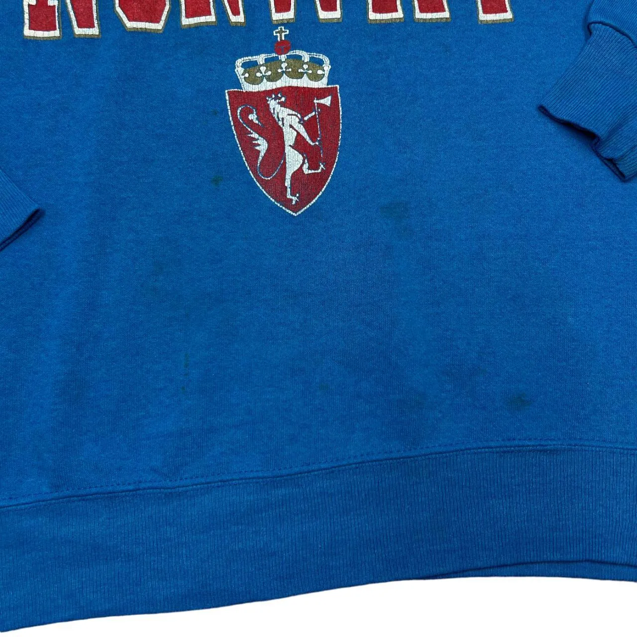 Vintage 90's LEE Made In USA "UNIVERSITY NORWAY" College Spellout Graphic Crewneck Sweatshirt