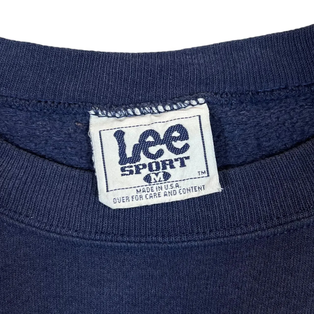 Vintage 90's Lee Sport MICHIGAN WOLVERINES Embroidered College Crewneck Sweatshirt