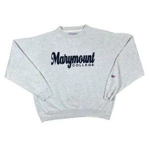 Vintage 90's MV Sport MARYMOUNT COLLEGE Embroidered Spellout Crewneck Sweatshirt