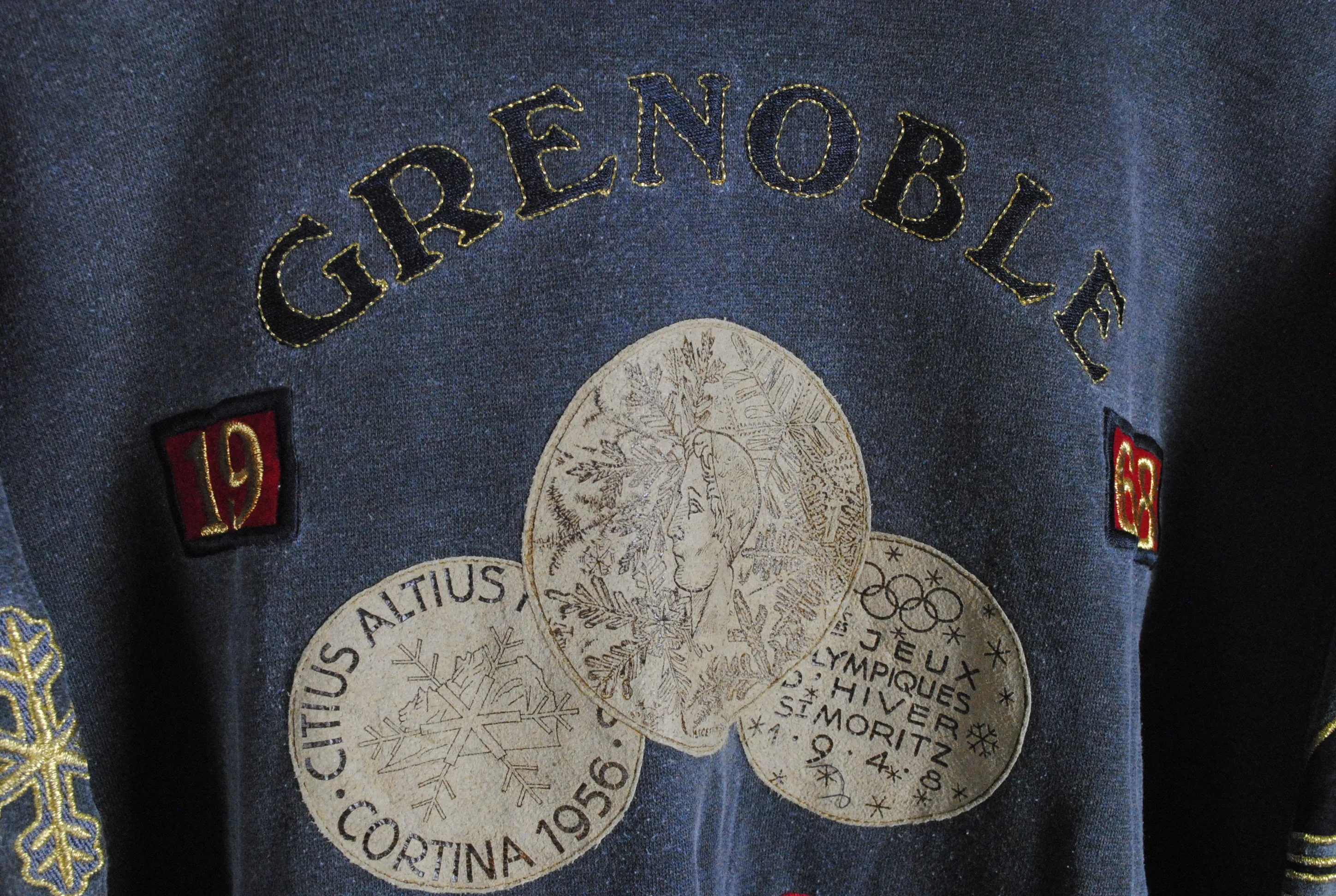 Vintage Adidas Olympic Games Grenoble Sweatshirt Large / XLarge