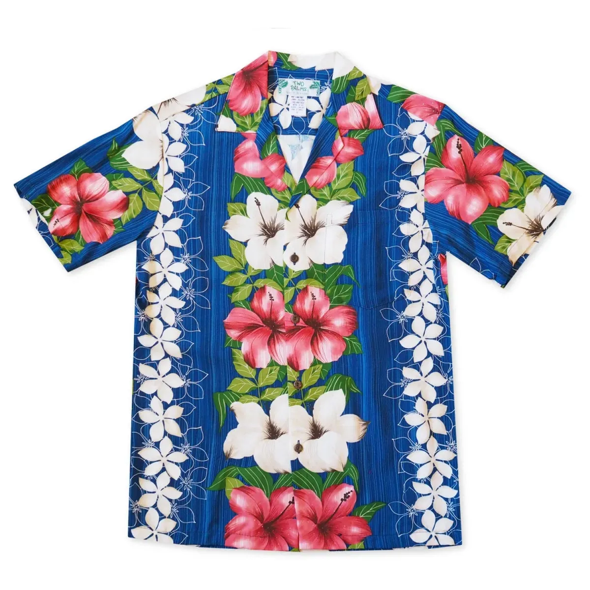 vintage aloha blue hawaiian rayon shirt