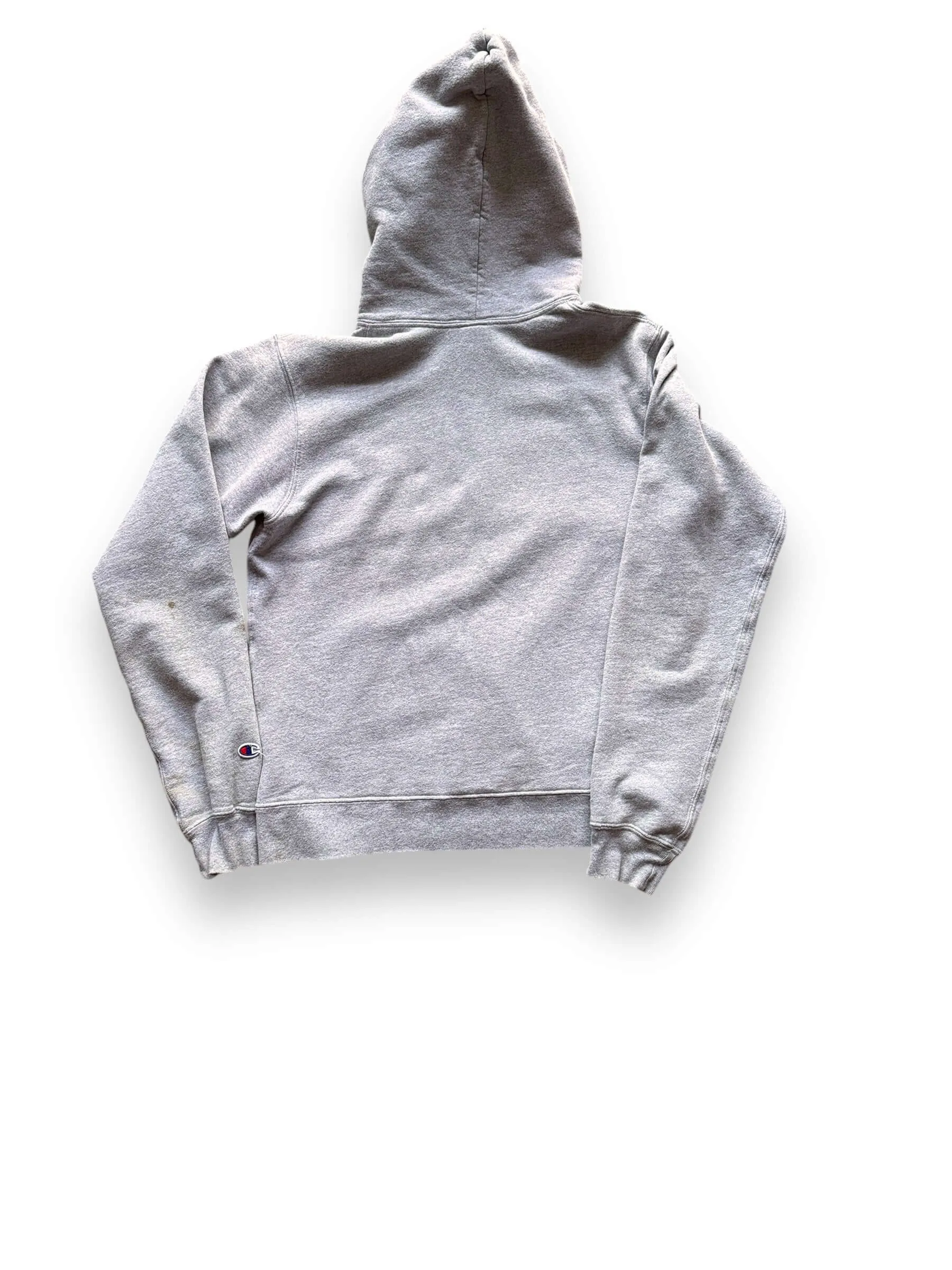 Vintage Champion Heather Grey Terry Fleece Hoodie SZ L