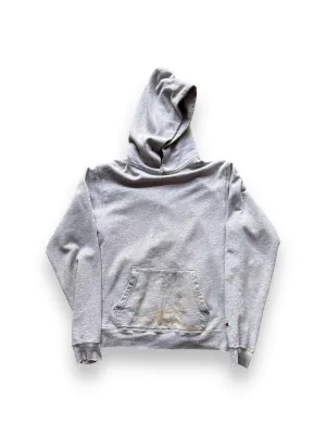 Vintage Champion Heather Grey Terry Fleece Hoodie SZ L