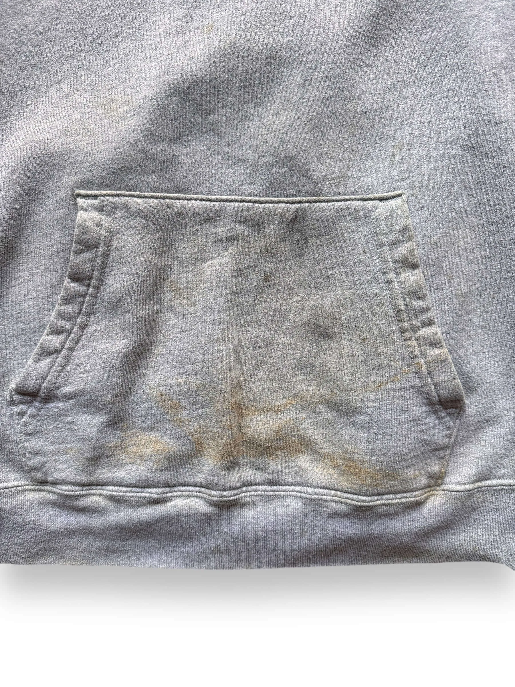 Vintage Champion Heather Grey Terry Fleece Hoodie SZ L