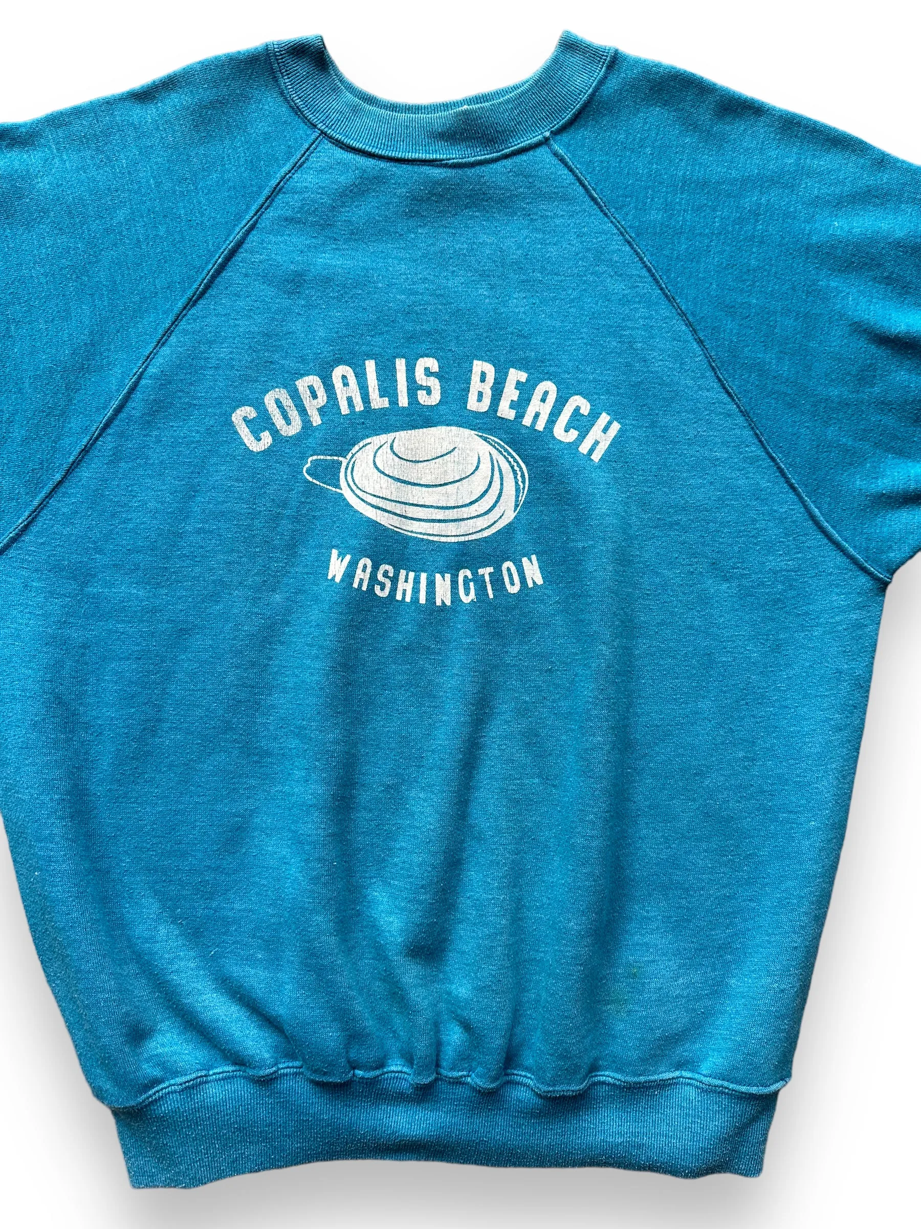 Vintage Copalis Beach Clam Short Sleeve Crewneck Sweatshirt SZ L | Barn Owl Vintage | Seattle True Vintage Sweatshirts