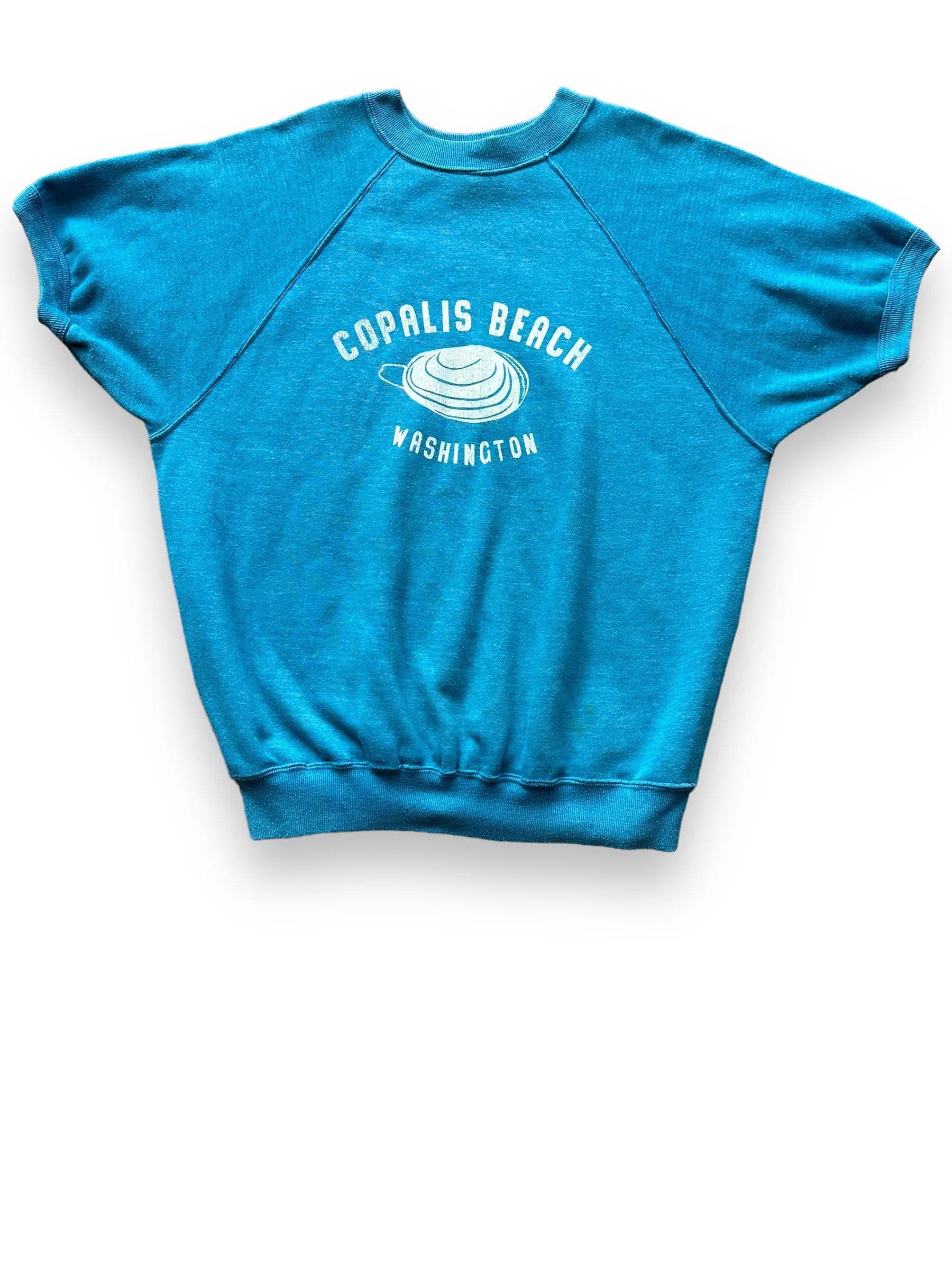 Vintage Copalis Beach Clam Short Sleeve Crewneck Sweatshirt SZ L | Barn Owl Vintage | Seattle True Vintage Sweatshirts