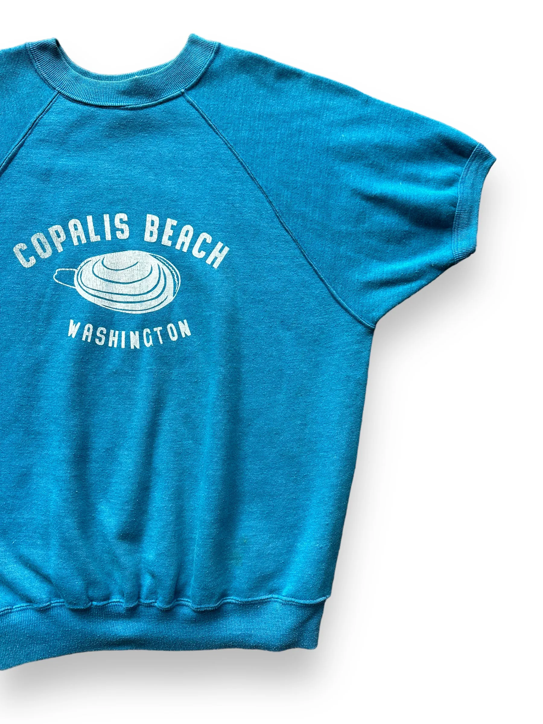 Vintage Copalis Beach Clam Short Sleeve Crewneck Sweatshirt SZ L | Barn Owl Vintage | Seattle True Vintage Sweatshirts
