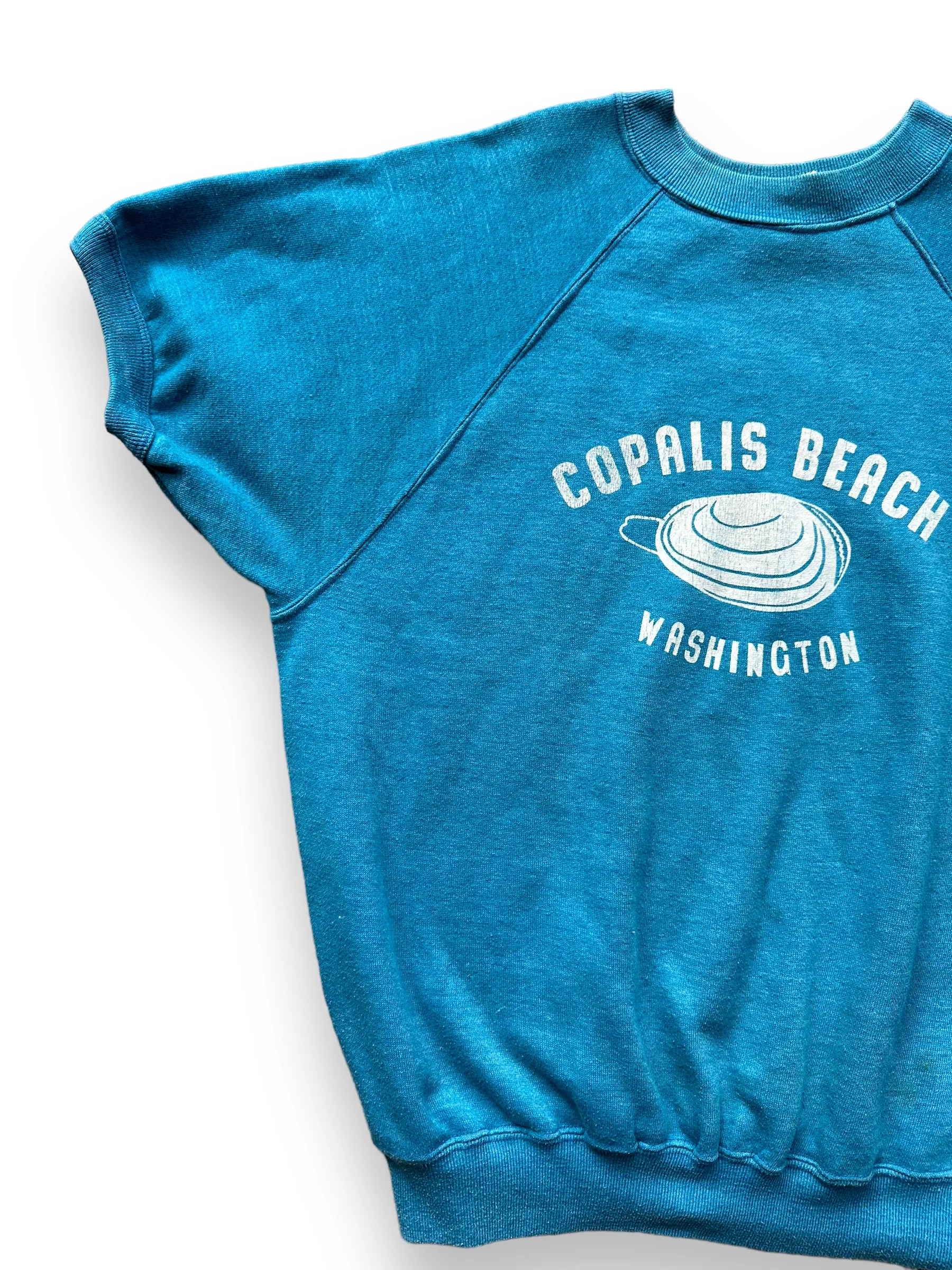 Vintage Copalis Beach Clam Short Sleeve Crewneck Sweatshirt SZ L | Barn Owl Vintage | Seattle True Vintage Sweatshirts