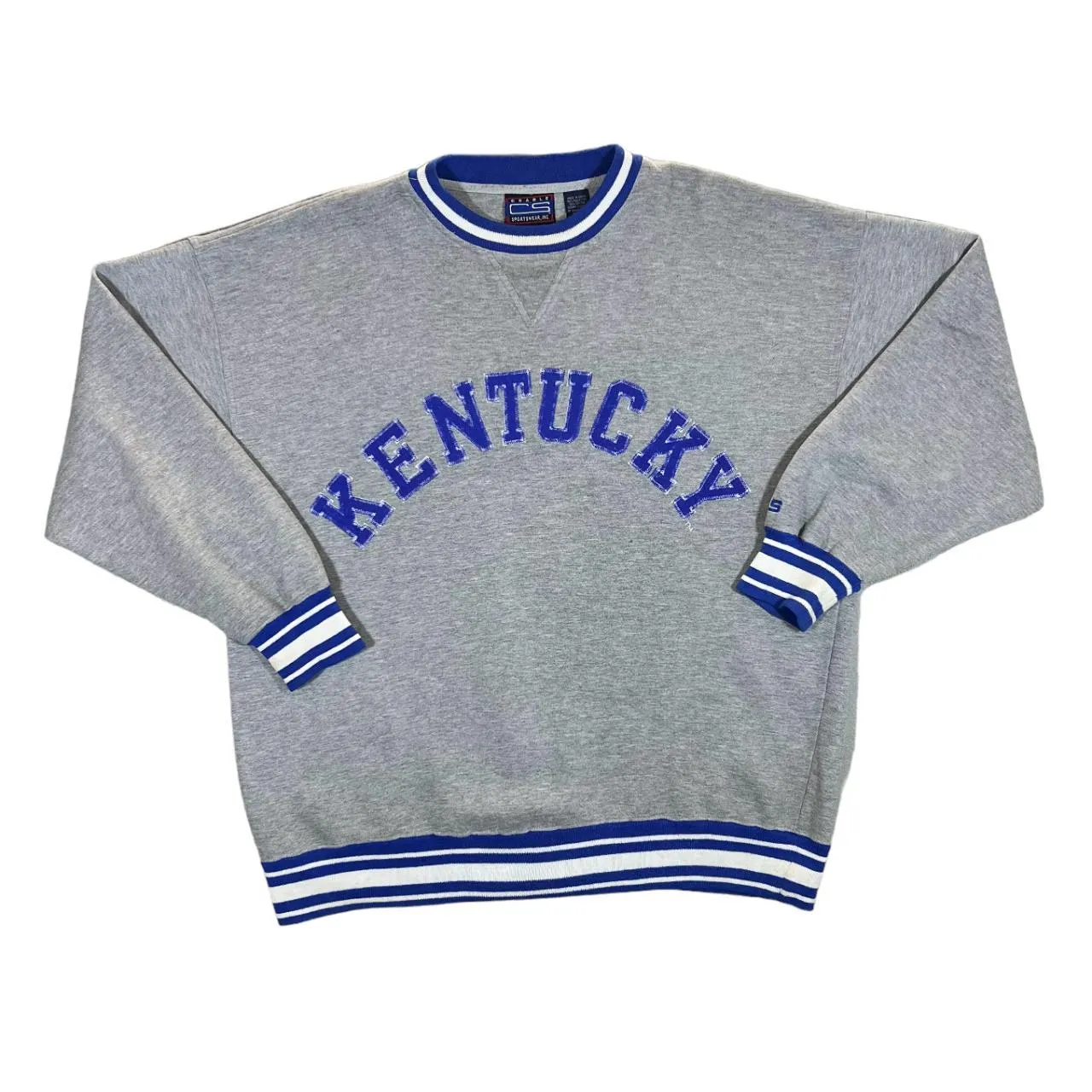 Vintage Crable Sportswear KENTUCKY Embroidered Big College Spellout Crewneck Sweatshirt