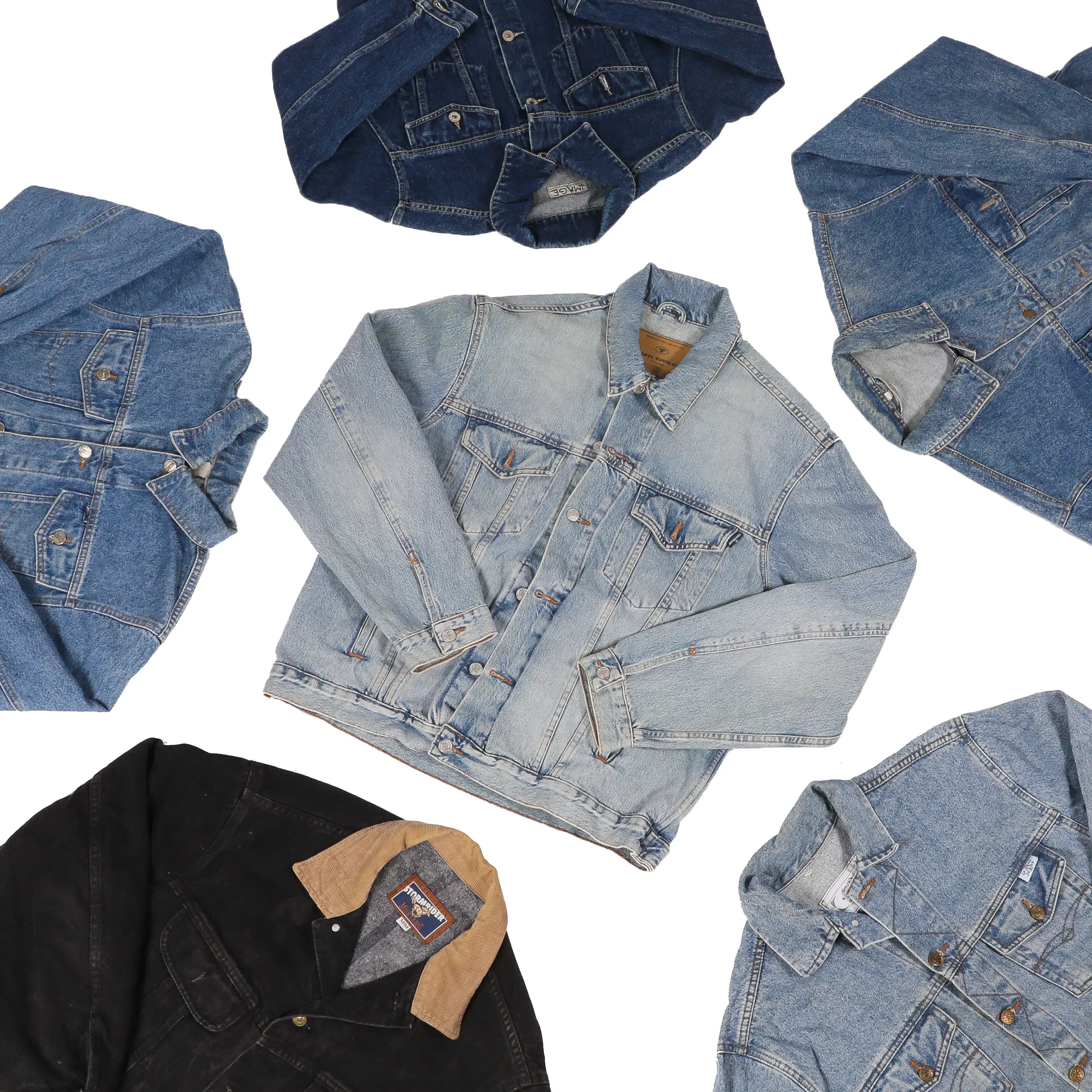 Vintage Denim Trucker Jacket Wholesale (Mixed)