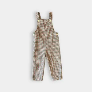 Vintage Healthtex Houndstooth Plaid Corduroy Overalls 5T