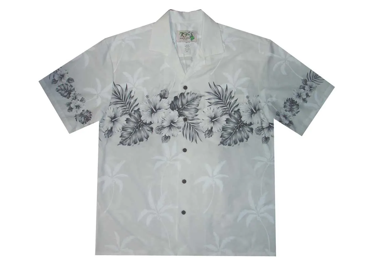 Vintage Hibiscus Cotton Aloha Shirt