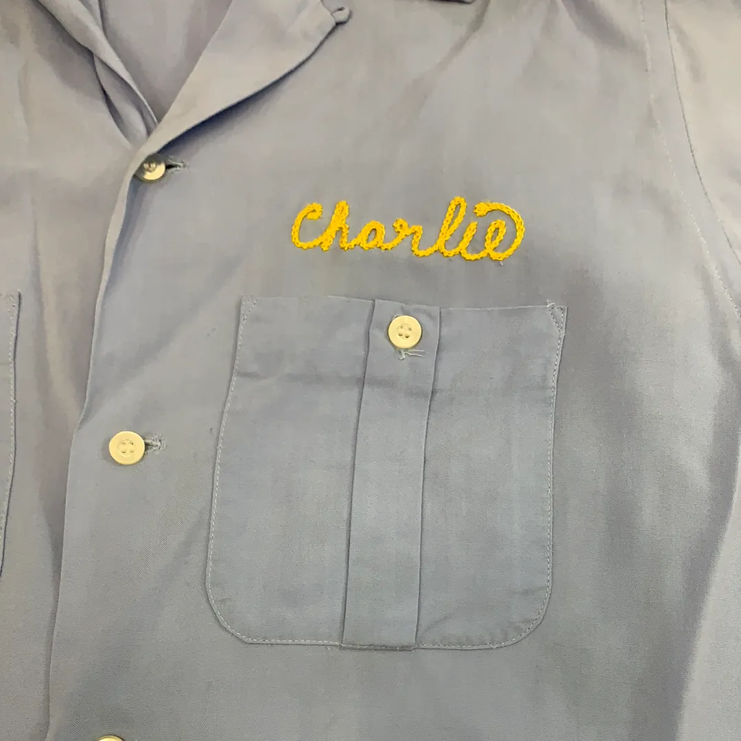 Vintage Hilton bowling button up shirt