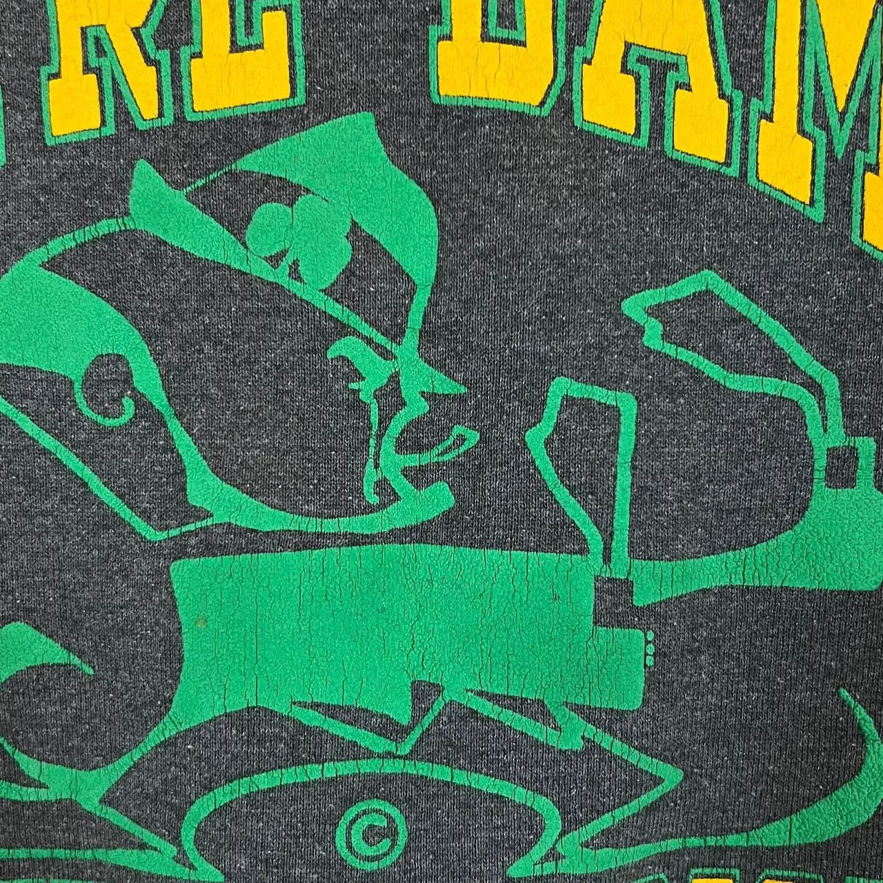 Vintage Lee NCAA NOTRE DAME FIGHTING IRISH College Graphic Crewneck Sweatshirt