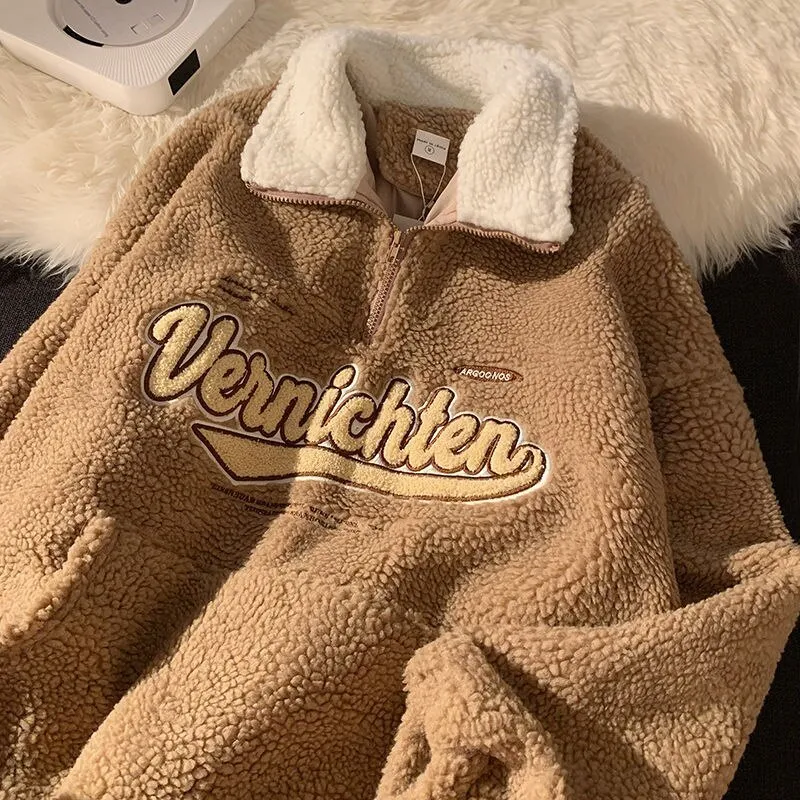Vintage Letter Embroidery Sweatshirts