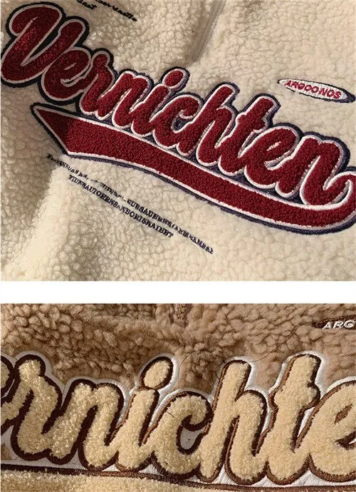 Vintage Letter Embroidery Sweatshirts