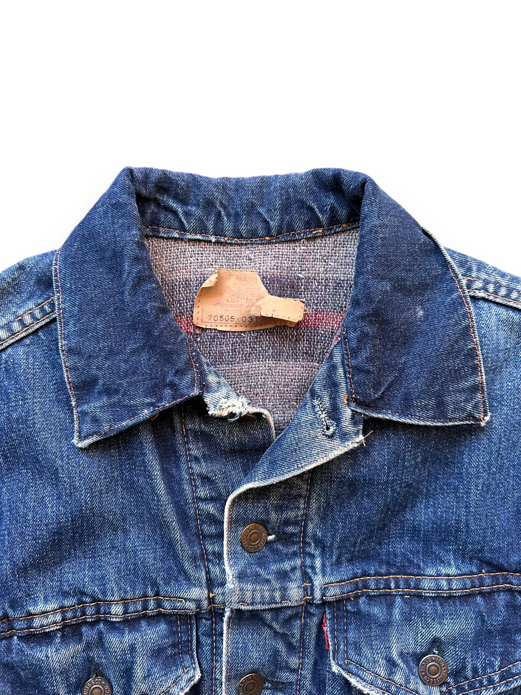 Vintage Levi's Big E Blanket Lined 70505 Denim Jacket SZ 40 | Vintage Denim Workwear Seattle | Seattle Vintage Denim
