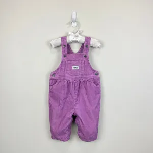 Vintage OshKosh B'gosh Purple Corduroy Overalls 6-9 Months