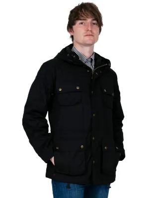Vintage Parka Jacket -  Black