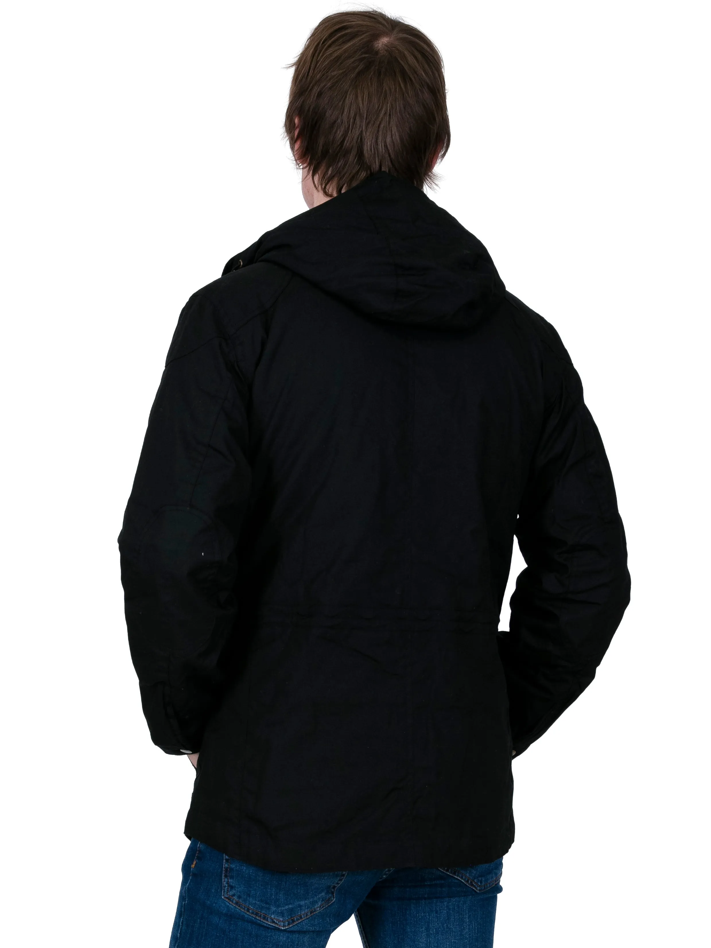 Vintage Parka Jacket -  Black