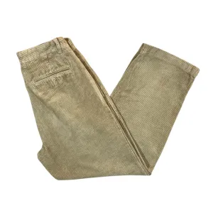 Vintage POLO RALPH LAUREN "Andrew Pant" Beige Corduroy Cord Straight Leg Trousers