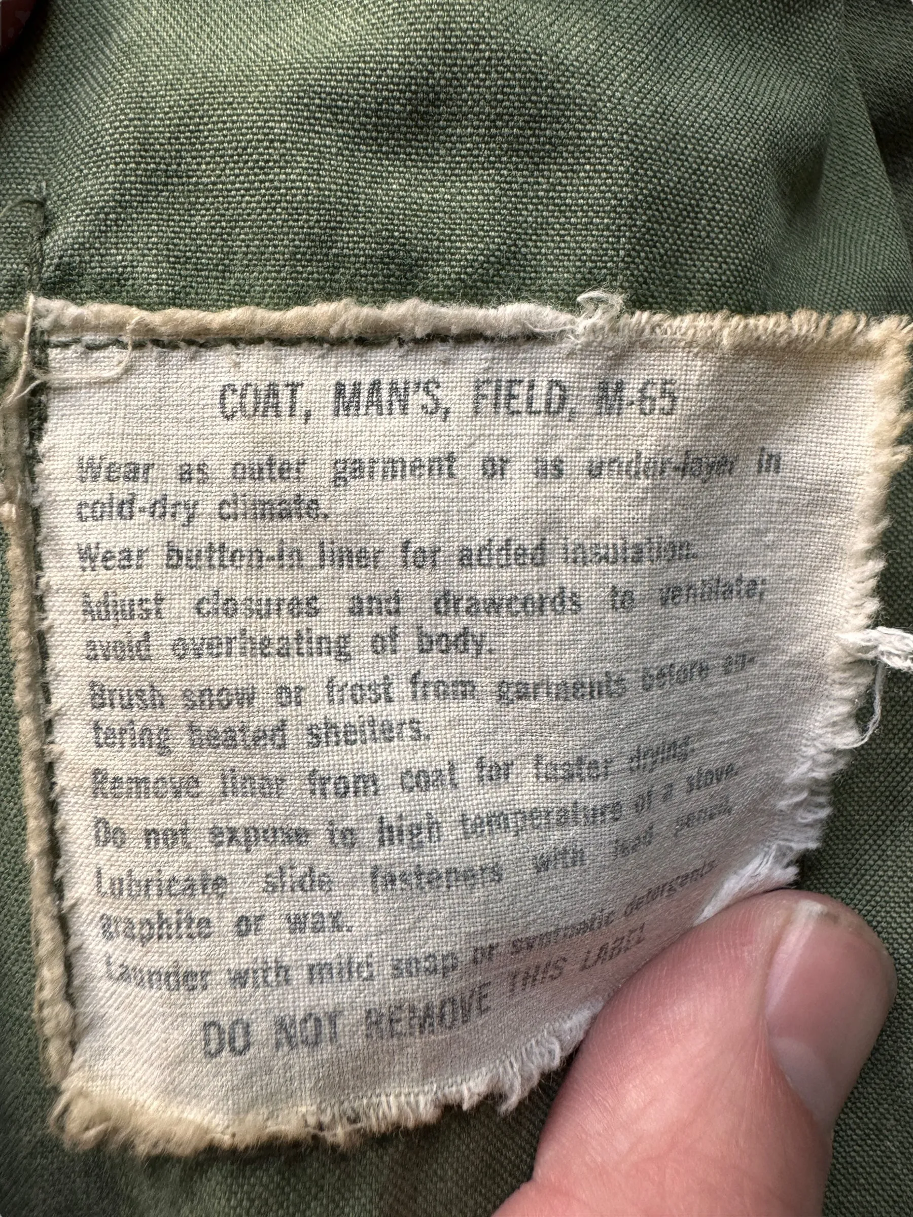 Vintage Stained M-65 Field Jacket SZ L