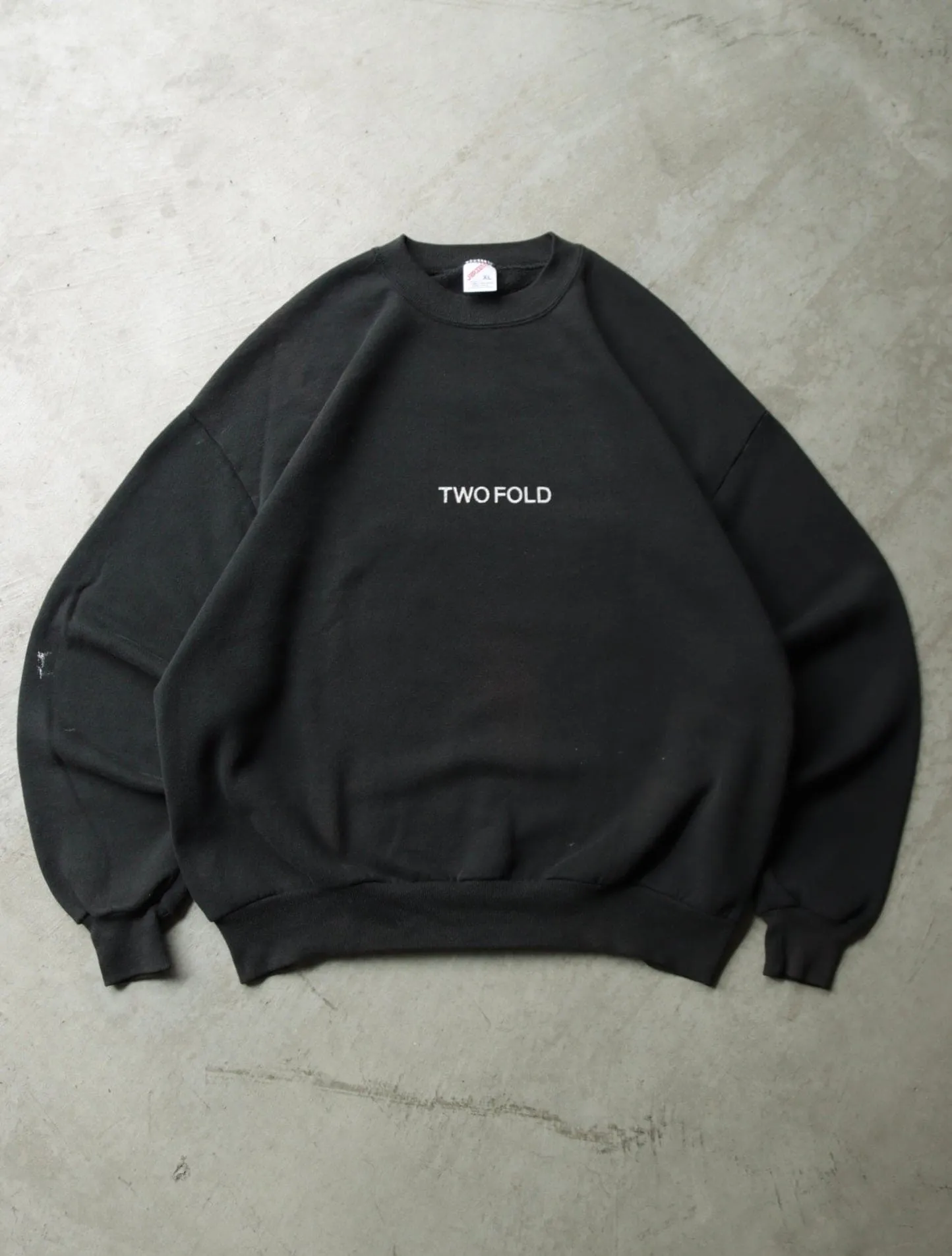 VINTAGE 'TWO FOLD' LOGO FADED SWEATSHIRT