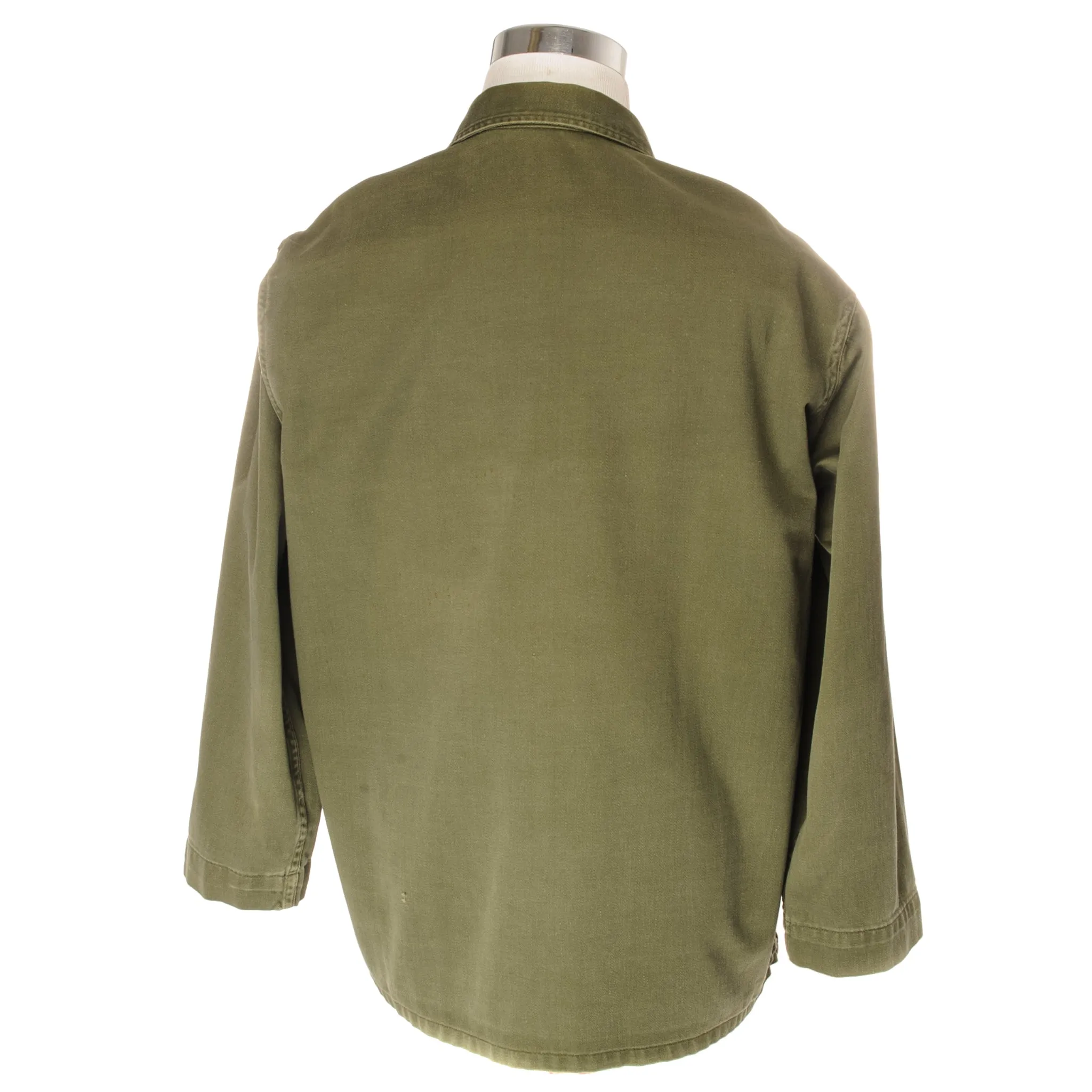VINTAGE US ARMY UTILITY SHIRT P-58 P58 1958-1962 VIETNAM WAR SIZE LARGE