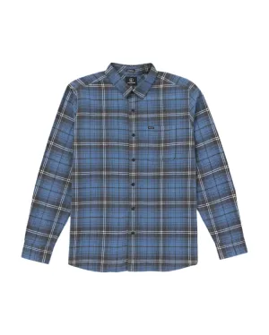 Volcom Caden Plaid Long Sleeve Shirt Blueberry