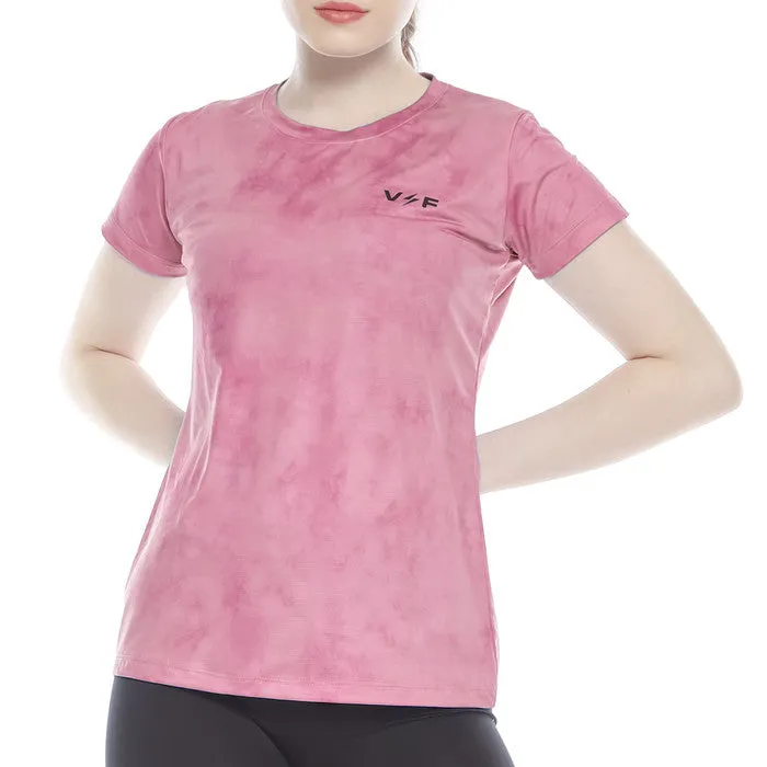 Volt and Fast Women's Bolt Running Jersey Tie Dye V1 Series - Pink