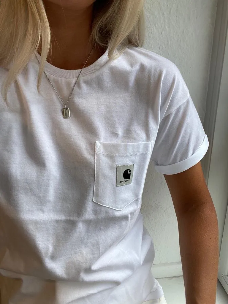 W' S/S Carrie Pocket T-Shirt - White