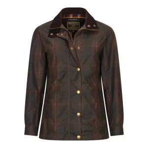 Walker & Hawkes Ladies Hunter Tartan Wax Jacket