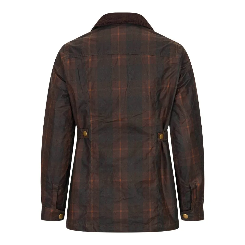 Walker & Hawkes Ladies Hunter Tartan Wax Jacket