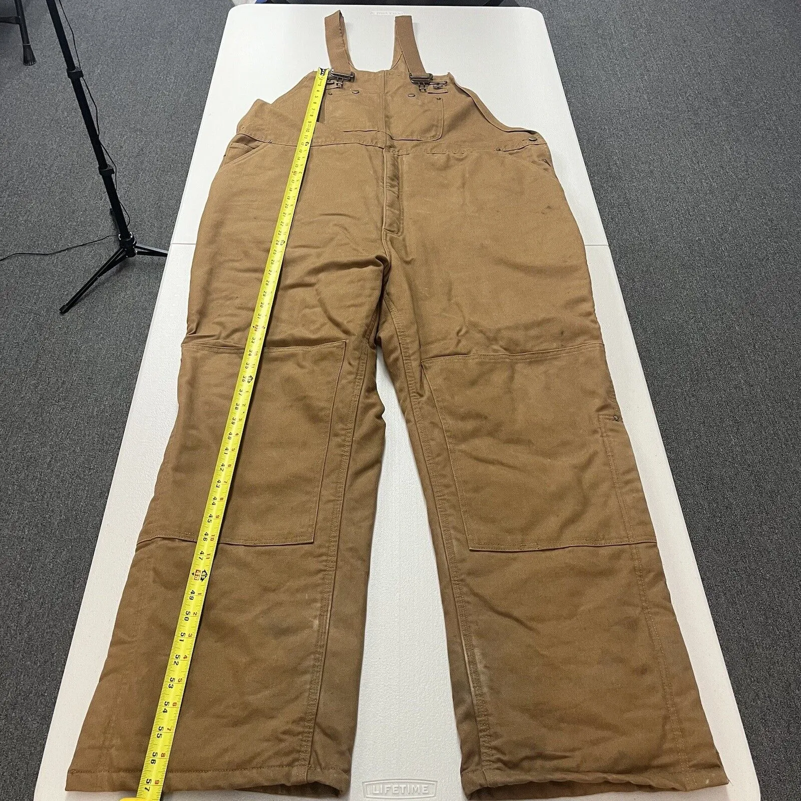 Walls Jacket And Work Overalls Set Men 2XL Brown Workwear Hooded Full Zip