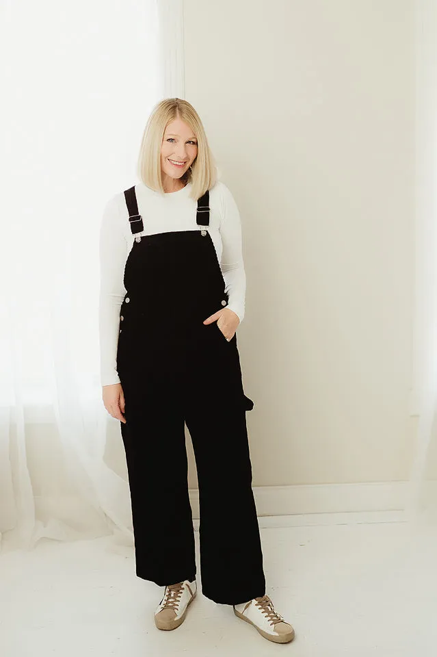 Washed Corduroy Overalls