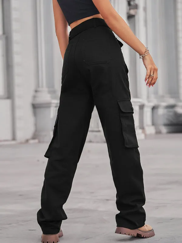 Washed denim industrial overalls