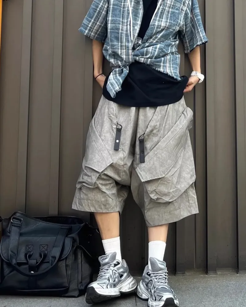 Wasteland Wear Functional Wide-Leg Cargo Shorts