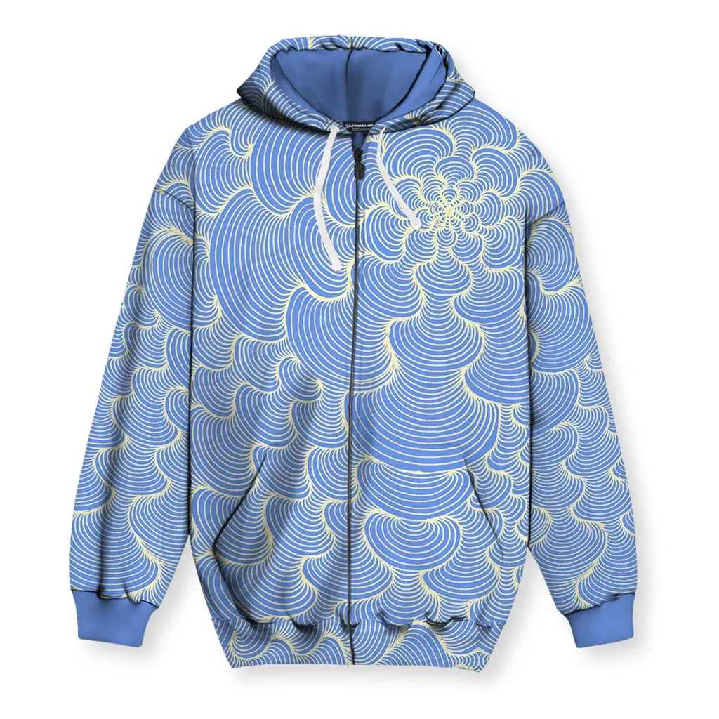 Water Men's Zip-Up Hoodie