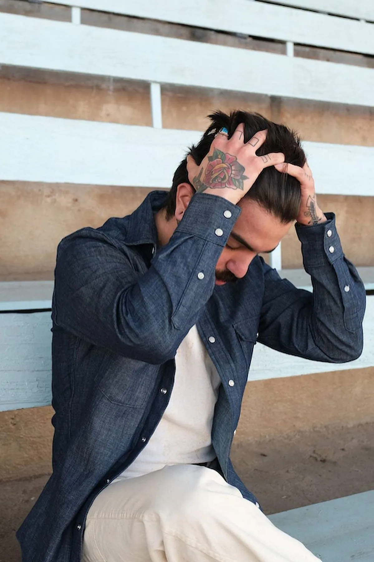 West Major - 6 oz. Organic Indigo Denim Western Shirt