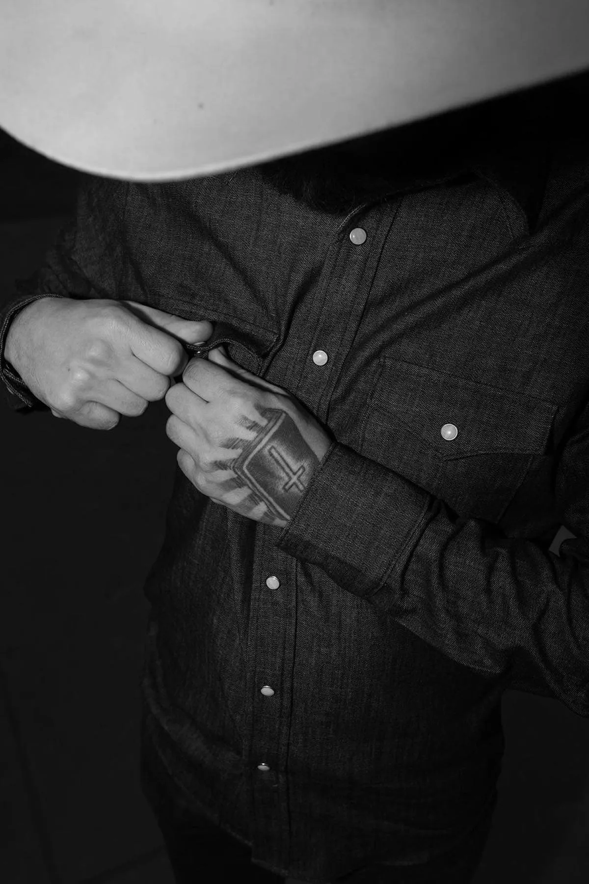 West Major - 6 oz. Organic Indigo Denim Western Shirt