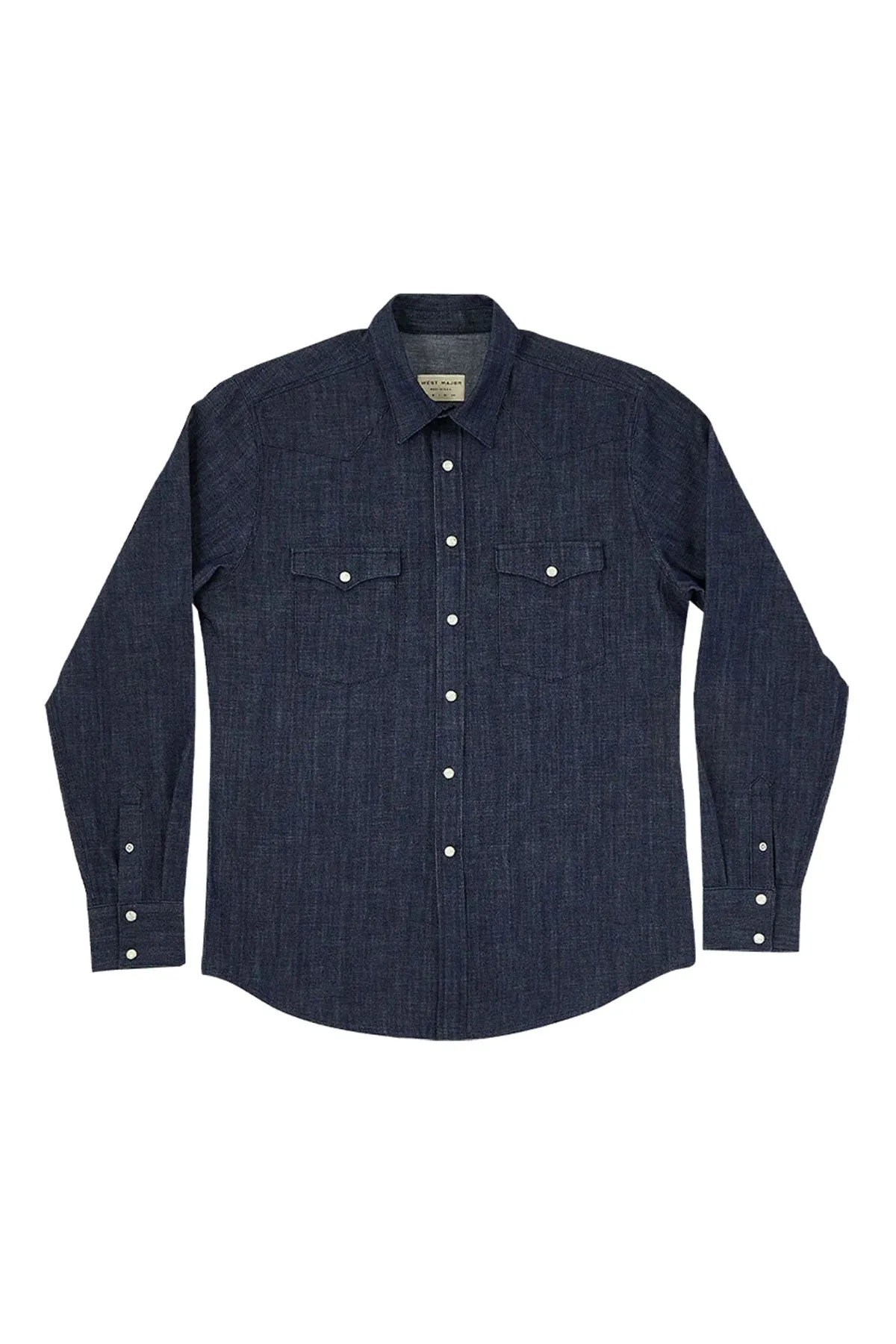 West Major - 6 oz. Organic Indigo Denim Western Shirt