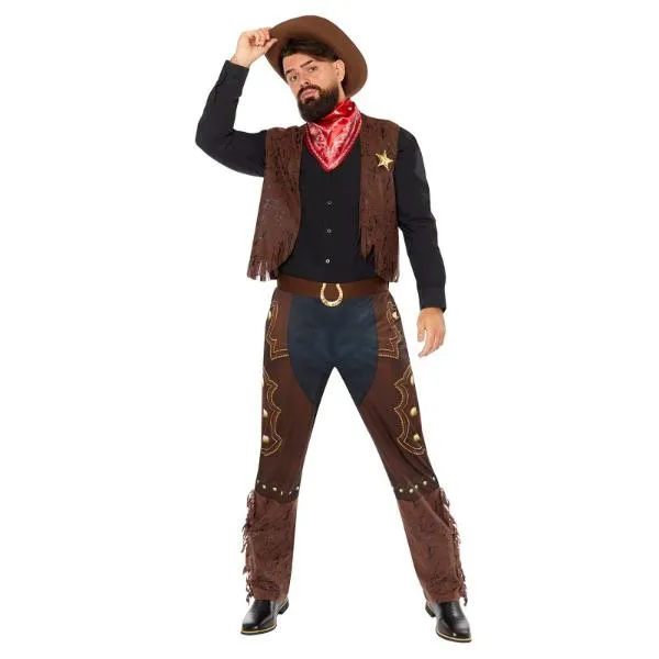 Western Cowboy Mens Costume - Medium