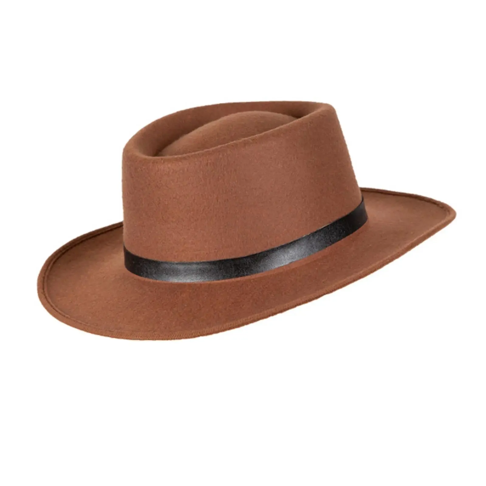 Western Gunslinger Hat Brown Cowboy Stag Night Fancy Dress