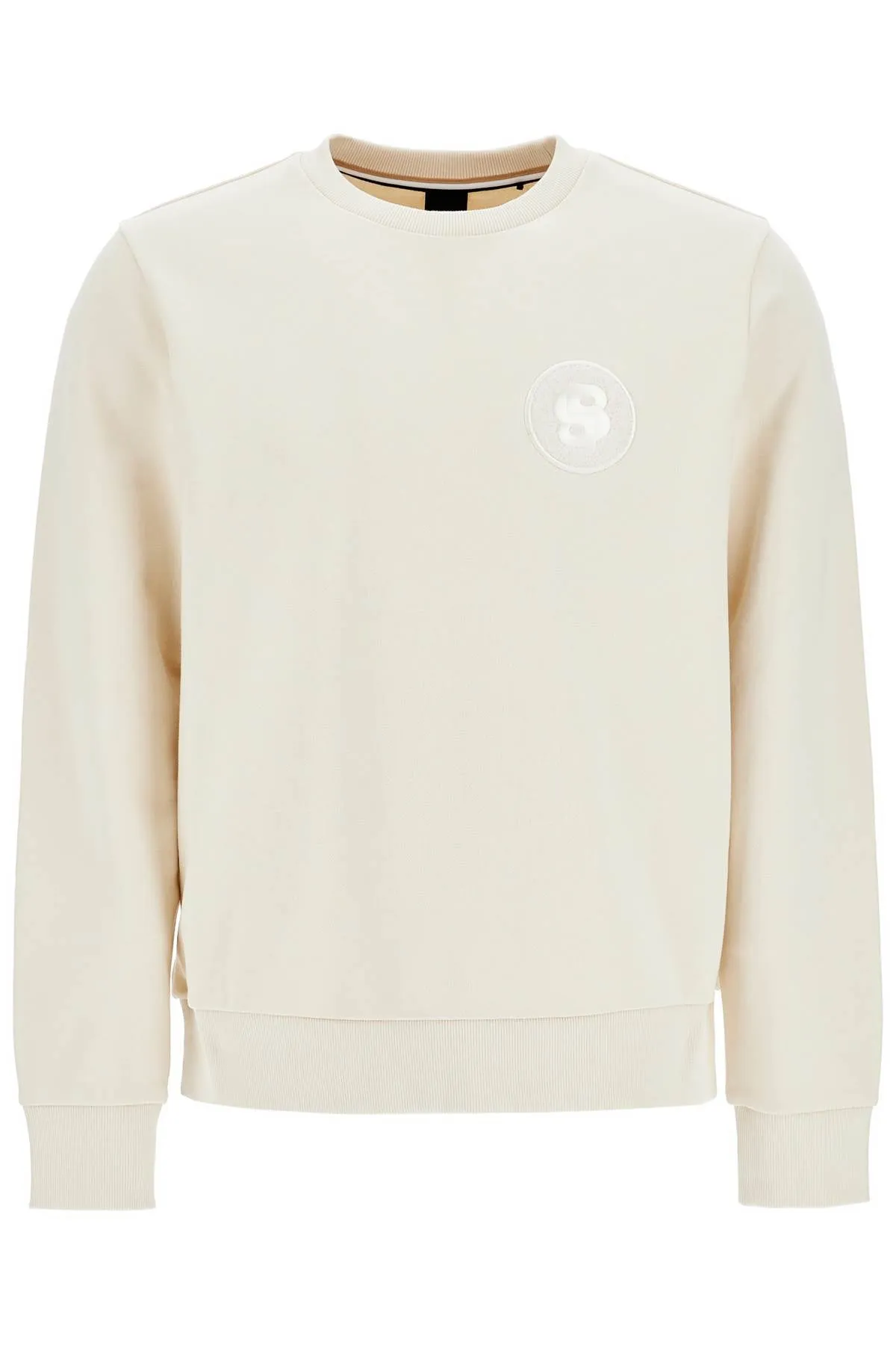 white loose fit long sleeve sweatshirt c-sharpi 08 50523918 OPEN WHITE