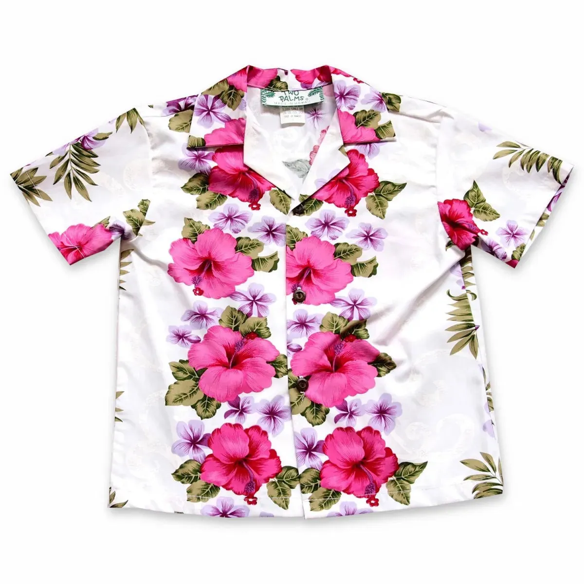 white mist hawaiian boy shirt