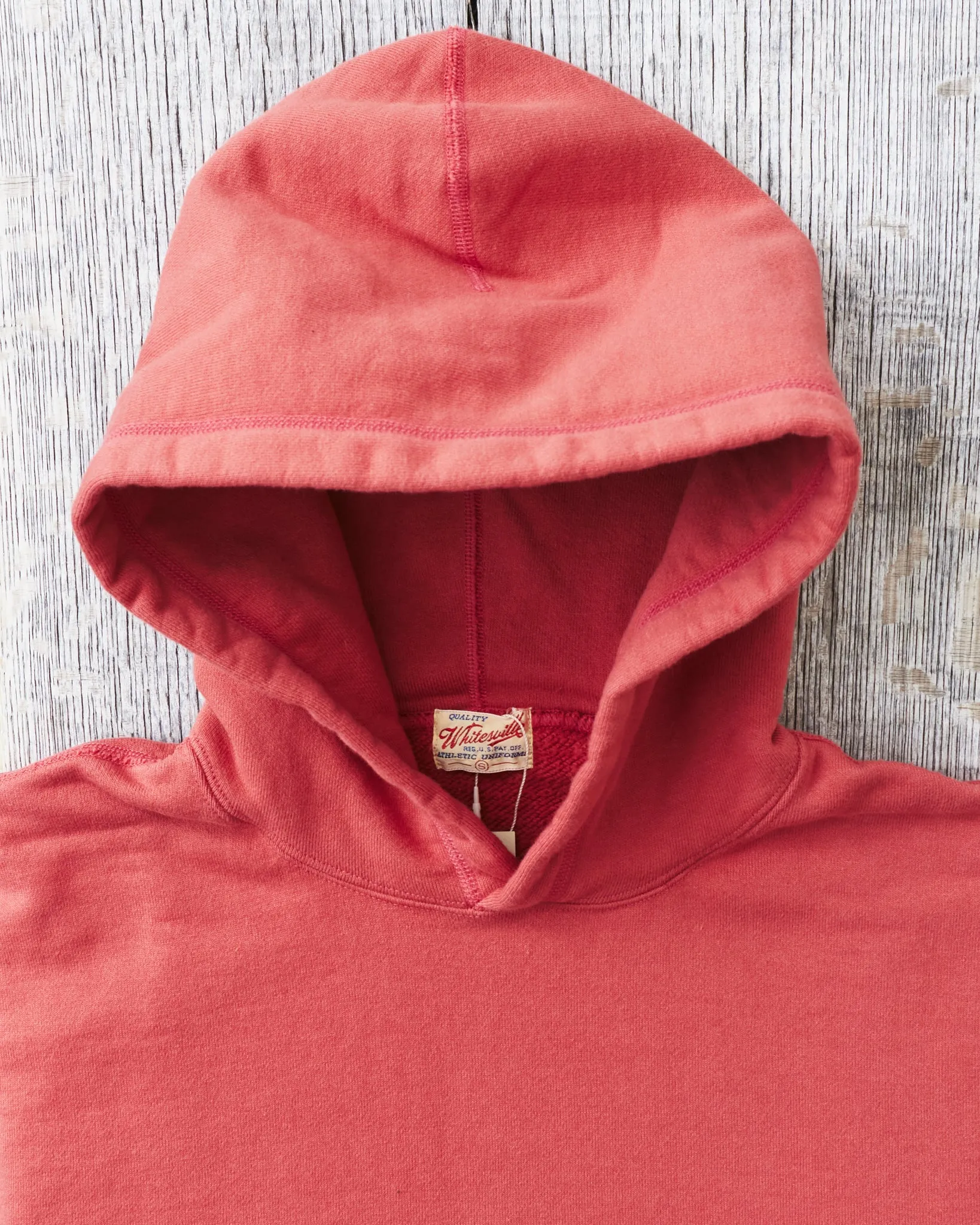 Whitesville Heavyweight Loop-Wheeled Hoodie Red WV67729