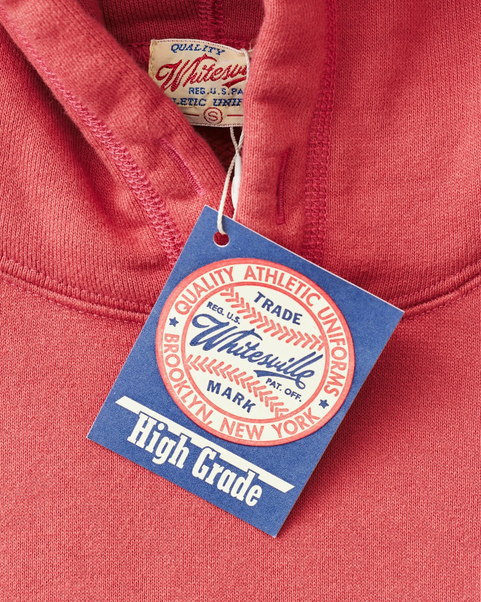 Whitesville Heavyweight Loop-Wheeled Hoodie Red WV67729