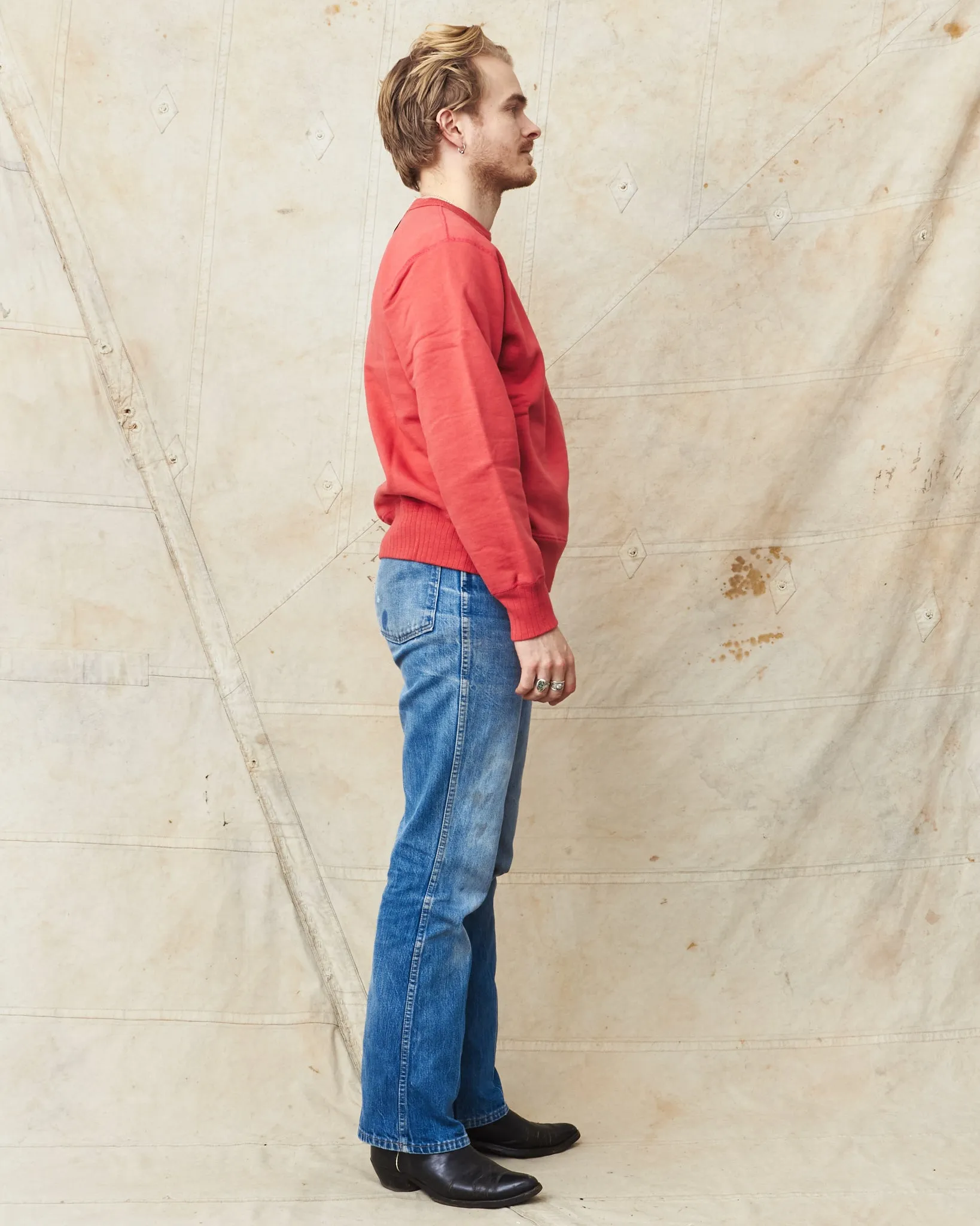 Whitesville Heavyweight Loop-Wheeled Sweatshirt Red WV67728