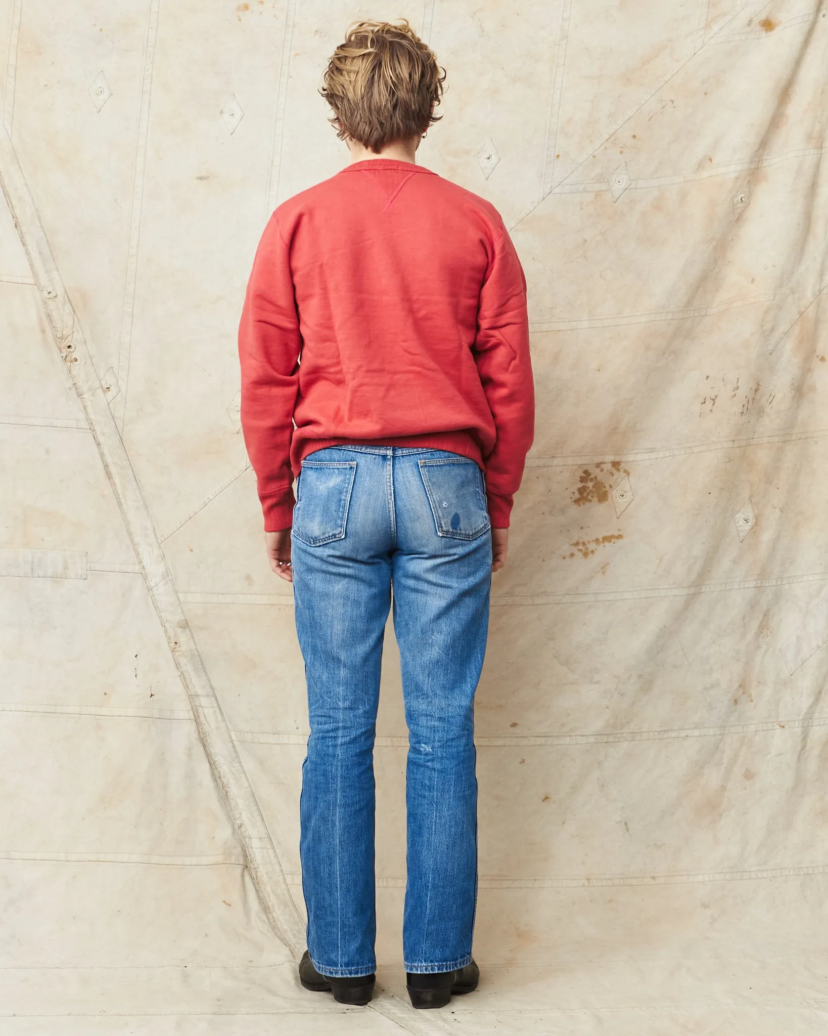 Whitesville Heavyweight Loop-Wheeled Sweatshirt Red WV67728